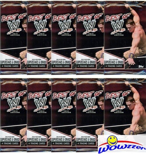 10) 2013 Topps BEST of WWE Wrestling Factory Sealed Foil