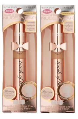 (Pack 2) Physicians Formula Nude Wear Touch of Blur, Light/Medium, 0.14 Ounce