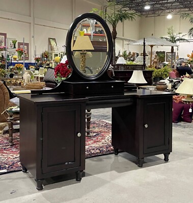 1160-801: Vintage Drexel Heritage Dressing Room Vanity Table with Mirror |  eBay