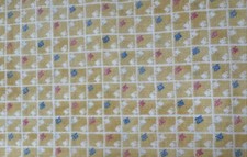 Tea Party quilt fabric by RJR Fabrics 7112-2 yellow grid pattern