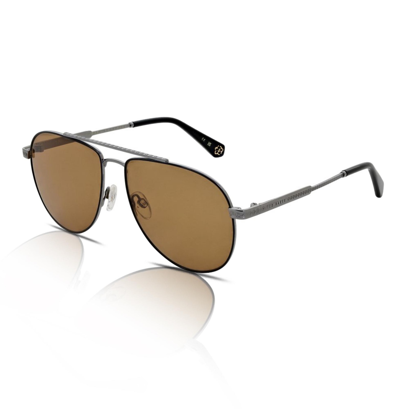 Ted Baker Sunglasses Women's Maeve TB1691 901 Black Painted Rim/Brown
