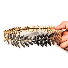 EAWIN Roman Emperor Crown Laurel Wreath Gold 1 Count Pack of 1 , X Adult