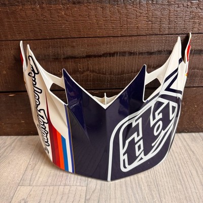 Troy Lee Designs SE4 Composite Speed Helmschirm Visor Ersatz blau weiss