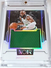 2023 Panini Noir Jaylen Brown #PATCH /99 Game Worn Jumbo Jersey - Rare