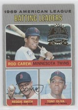 2019 Topps Heritage 1970 Buybacks Rod Carew Reggie Smith Tony Oliva #62 HOF 3y0