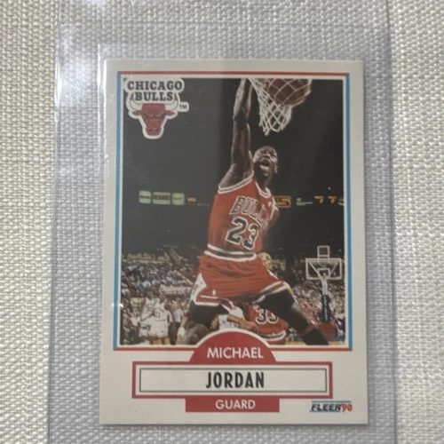 Fleer 1990-91 Michael Jordan #26 Chicago Bulls NBA Basketball Trading Card