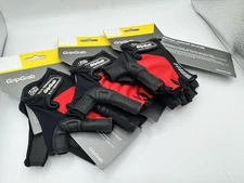 GRIPGRAB DoctorGel Padded Half Finger Cycling Gloves Red XS - 3 Pair