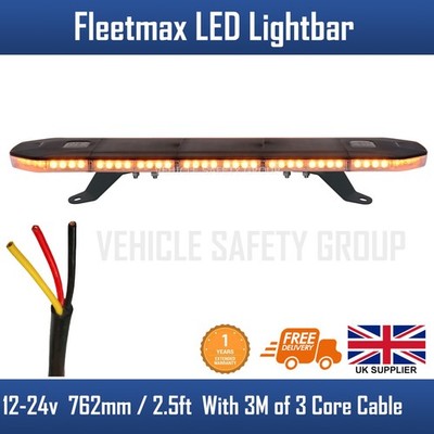 762 mm 2,5 Fuß UltraMax LED Recovery gelbe Lichtleiste blinkende Leuchtfeuer Kabel 12/24 V
