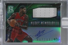 2015-16 Panini Replay 9/10 Amir Johnson #13SPMM-18 Buyback Auto kx2