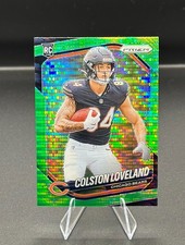 2025 Panini Prizm Colston Loveland Neon Green Pulsar Rookie RC #319 - Bears