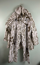 Vintage Cabela’s Camo Jacket Pants Set Sz XL/3XL Bark Leaf Print Hooded USA Made