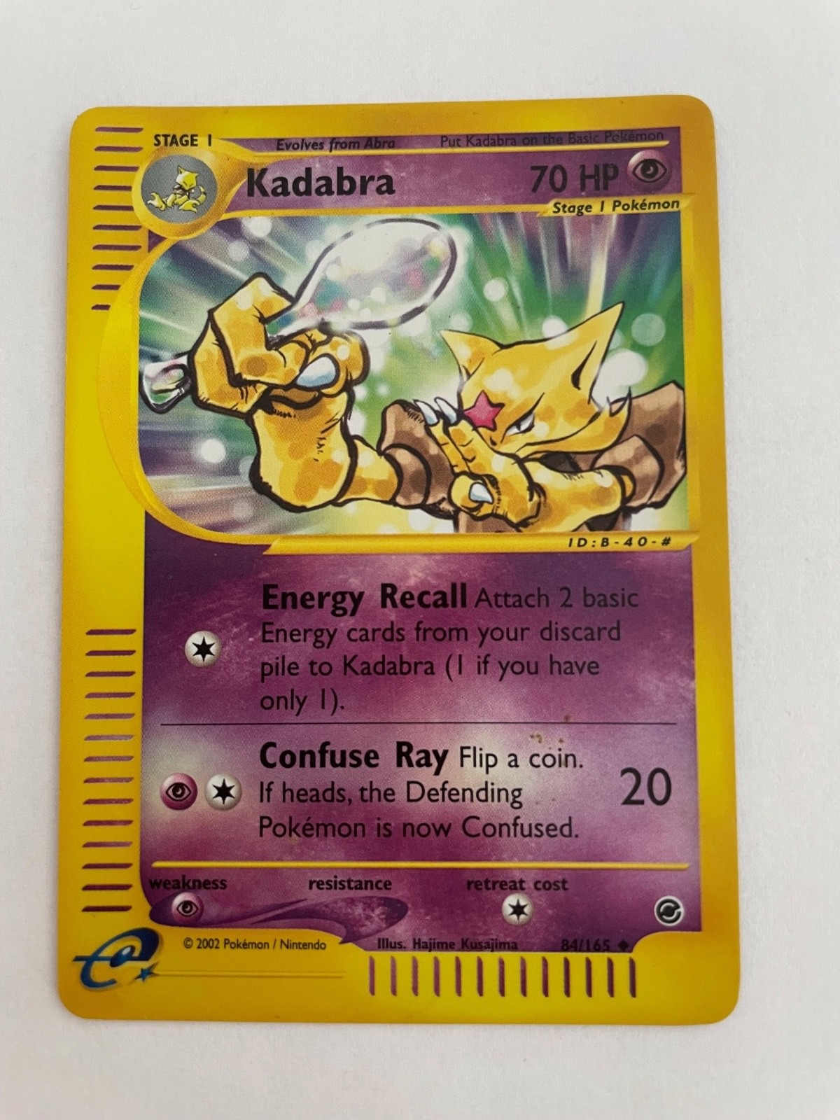 Kadabra - 84/165 - Pokemon Expedition Reverse Holo Rare Card NM