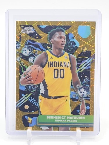 BENNEDICT MATHURIN 2025-26 TOPPS CHROME COSMIC GOLD /50 #24 PACERS Q2045