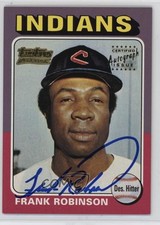 2001 Topps Team Topps Legends Frank Robinson #TT10F Auto HOF
