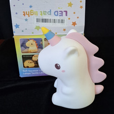 Unicorn Shaped LED Night Light Soft Squeeze Touch Control Multicolor for Kids