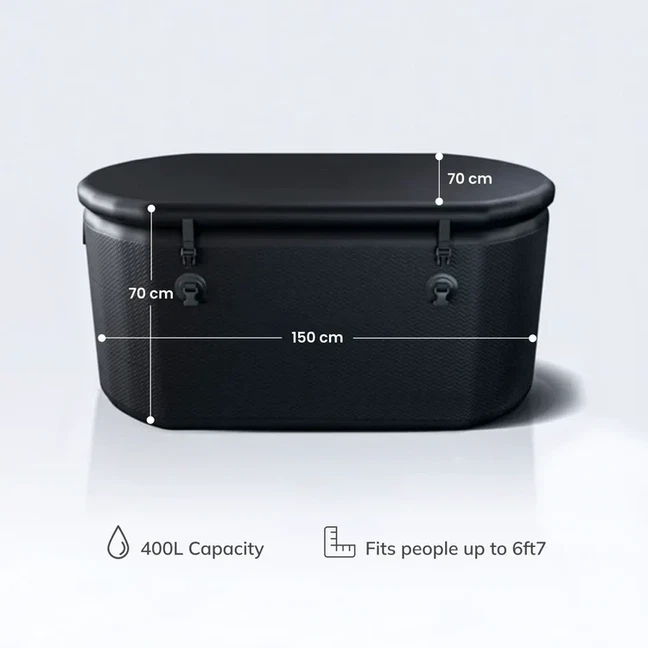 XXL Ice Bath Tub for Athletes with Water Chiller 400L Inflatable Cold Plunge Tub - image 4 of 4