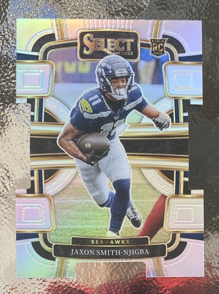 2023 Select Jaxon Smith-Njigba Silver Prizm Die Cut Concourse Rookie Card