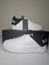 Levi's Premium Mullet Sneakers White/Black 37546-0157 - UK size 6 - EU 39