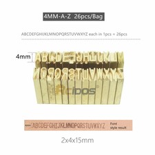 Letters/Brass Flexible Number Alphabet DY-8 Characters Mold Kit Coding Machine