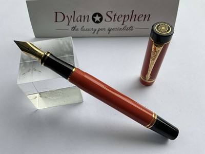Parker Duofold International Orange Füllfederhalter 18K Medium Feder