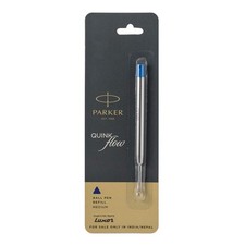 Parker Quink Flow Ballpoint Pen Refill Fine Blue Color Ink Free Ship