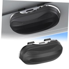 Sunglass Holder for Car ABS Vehicle Eyeglasses Storage Case Sun Visor Black