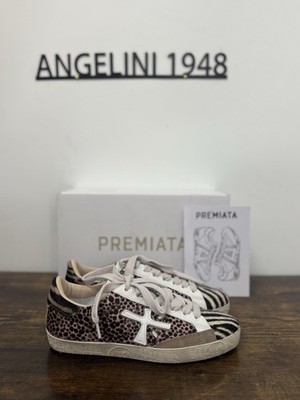 PREMIATA Steven Sportschuhe Leder Leopard Casual PREMIATA Damenschuh 38