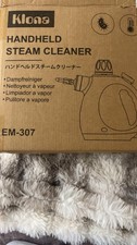 Klona EM-307 Handheld Steam Cleaner Blue with Accessories and Attachments