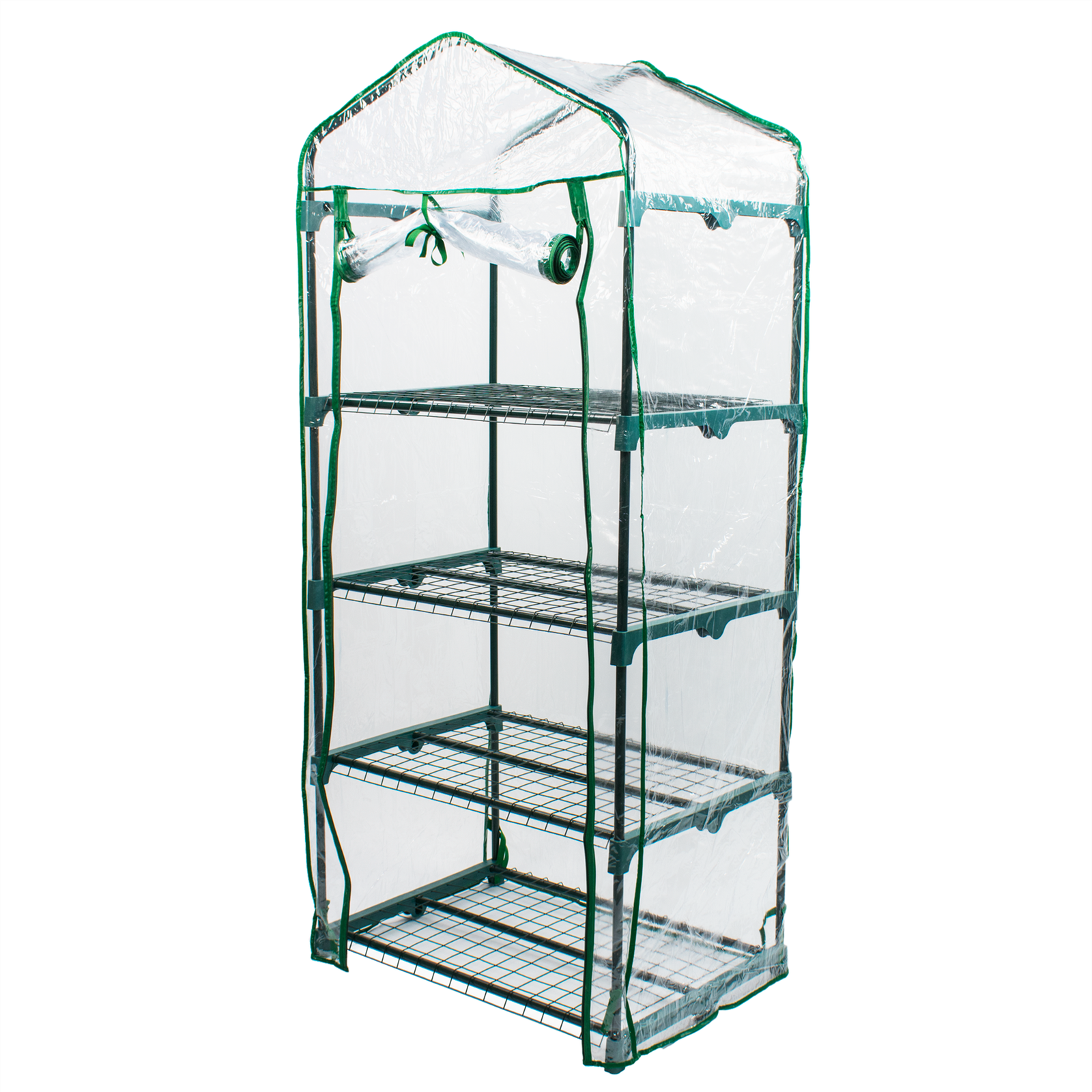 4 TIER MINI GREENHOUSE OUTDOOR GARDEN PLANTING SMALL PVC GROWHOUSE WITH SHELVES