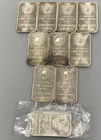 10 Engelhard 1ozt .999+ Fine Silver BARS mixed designs  L24495
