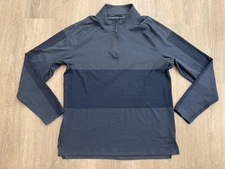 Nike Golf Men's Long Sleeve Shirt 1/4 Zip Top Navy Blue Dri-Fit Medium Sweater