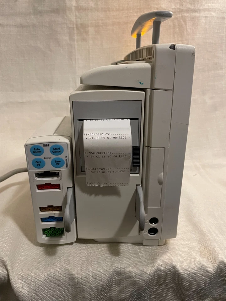 GE Datex Ohmeda S/5 F-FM-01 Patient Monitor With NIBP & Printer TESTED - Image 4 of 4
