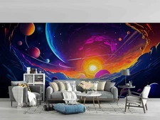 3D Space Digital Illustration Wall Murals Wallpaper Murals Wall Sticker 9