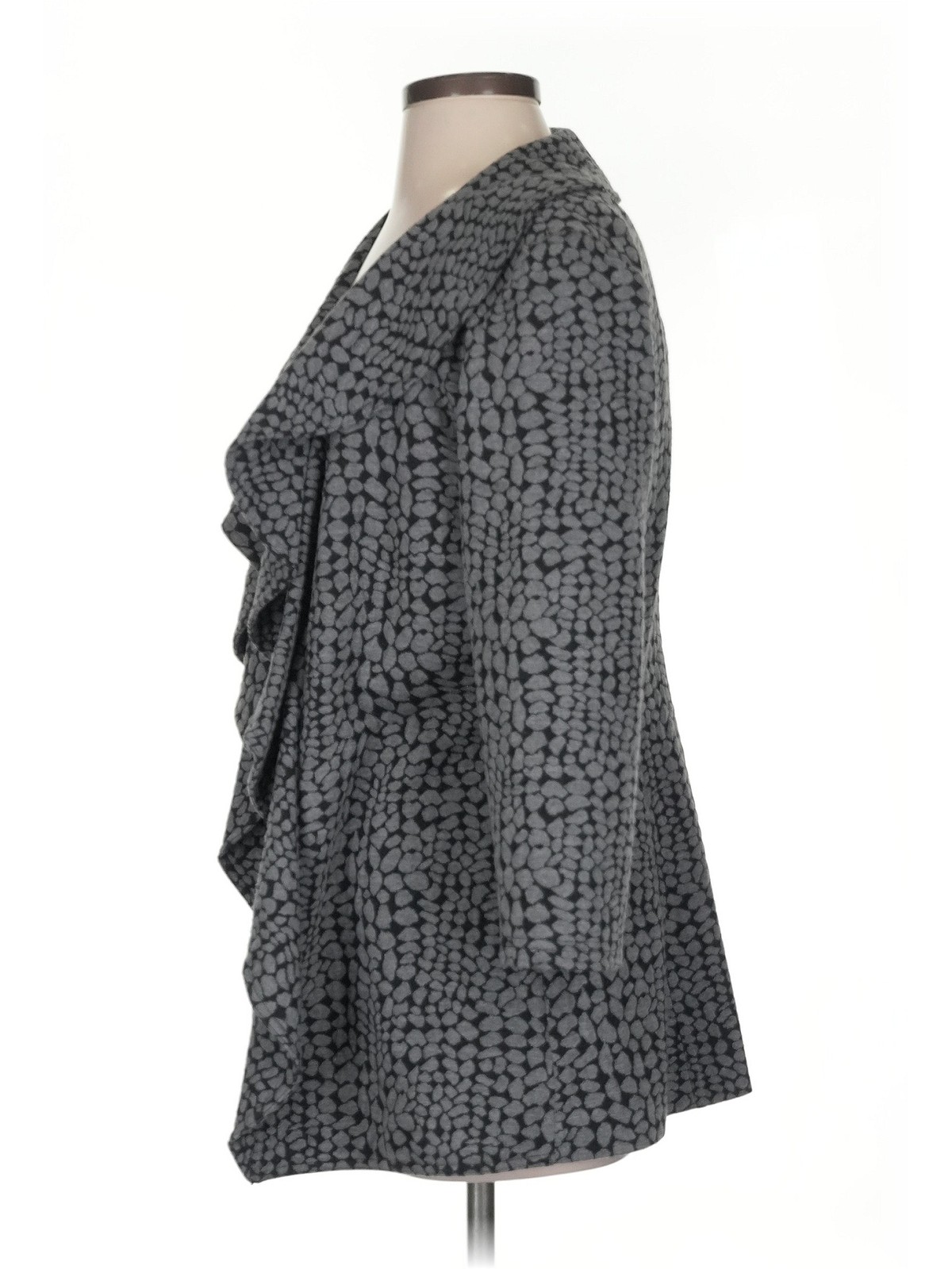 Calvin Klein Women Gray Blazer 0 thumbnail 4