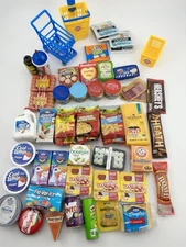 Lot Of 47 Mini Brands Grocery Toys And Shopping Carts