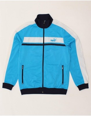 Puma Jungen Trainingsanzug Oberteil Jacke 13-14 Jahre XL Blau Colourblock CE28