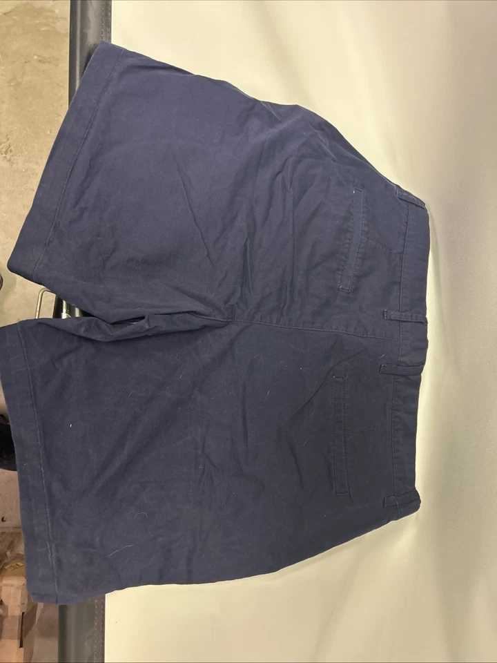 Pantalones Cortos Merona Hombre Caqui Azul Marino Talla 33 7 Pulgadas Entrepierna Foto 2 de 3