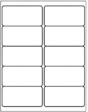 10 Up - 500 Sheets Shipping Address Labels - 2" x 4" - Total 5000 Labels