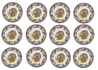 Spode woodland set of 12 X dinner plates- 12  x All  Turkey -----3608-----