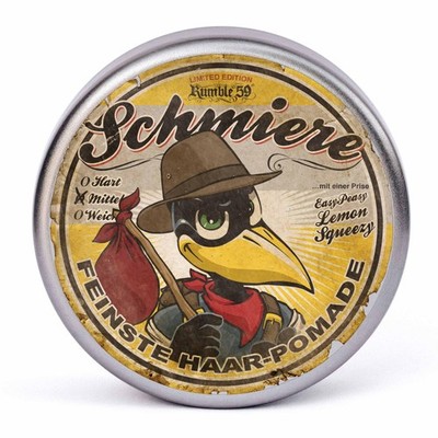 Rumble59  Schmiere Pomade Herren  Greasy Lemon mit Zitronenduft  140 ml, mitt...
