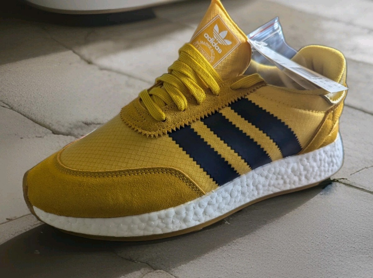 Adidas Yellow Tribe Indigo Gum Sneakers 9 Men display picture 3