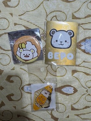 One Piece Pure Cafe Bepo Orange Cream Soda Mugiwara Store Can Badge Crepe