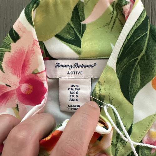 Tommy Bahama Active Upf 50 Printed Full Zip Jacket Size S Floral Tropical Neu mit Etikett - Bild 3 von 7
