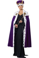Royal Women Cape And Crown Set Renaissance Costume Halloween 6223 062