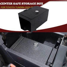 Center Console Vault Gun Safe Storage Box Password Lock For Toyota Tundra 2022+
