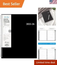 Professional 2025-2026 Weekly & Monthly Calendar – Durable & Stylish, 8.5" x 11"