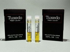 Vtg Ralph Lauren Tuxedo Splash Cologne sample 1ml Ea Set Of 2 Vintage 1993