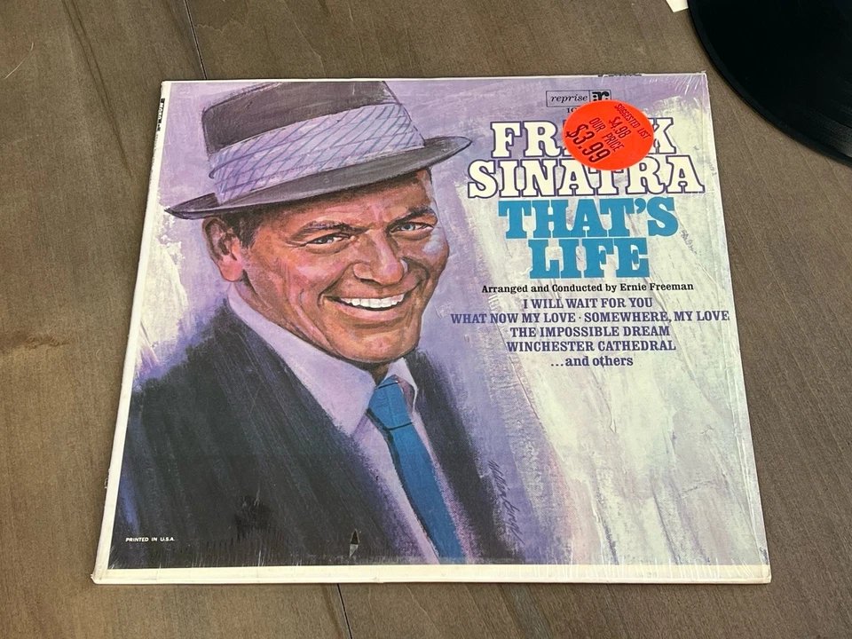 Frank Sinatra That’s Life F-1020 Reprise Mono LP EX/EX w/ Shrink & Inner Sleeve Foto 2 de 4