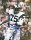 DEACON JONES Signed LOS ANGELES RAMS 8x10 PHOTO with COA