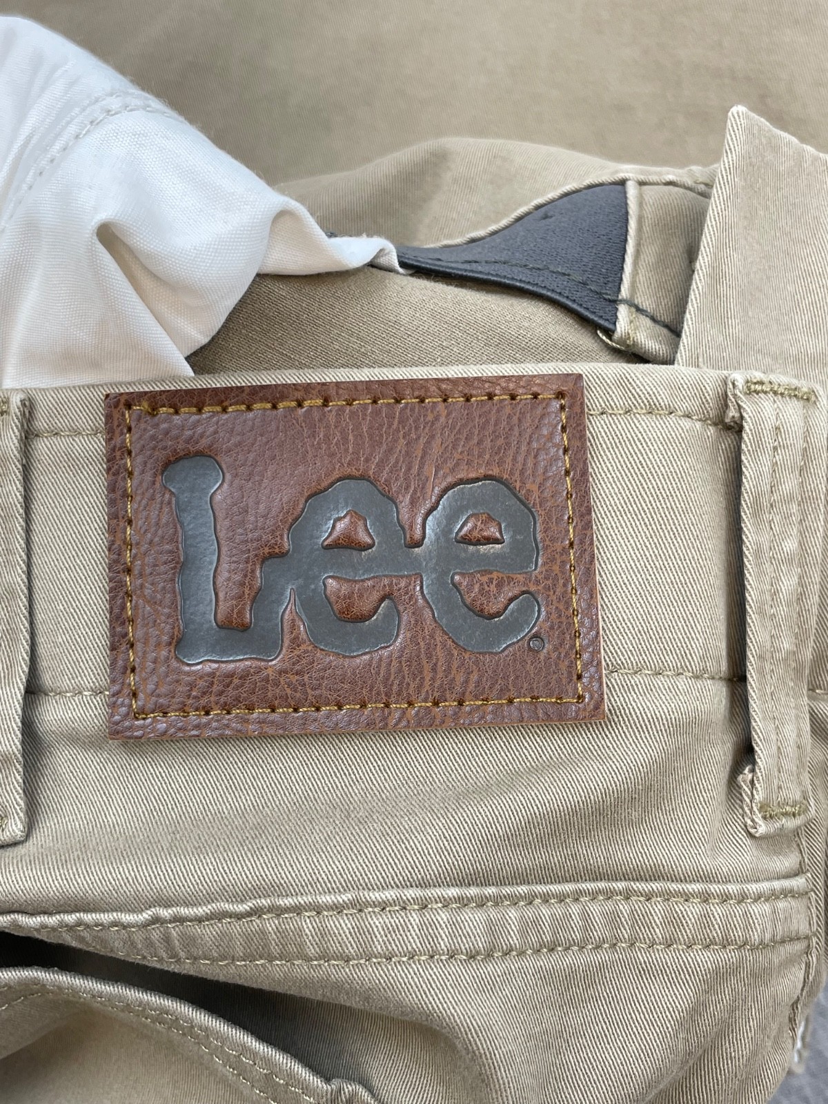 Lee Pants Mens 44 x 30 Brown Cotton Blend Stretch Straight Fit Tapered Leg NWT image 6
